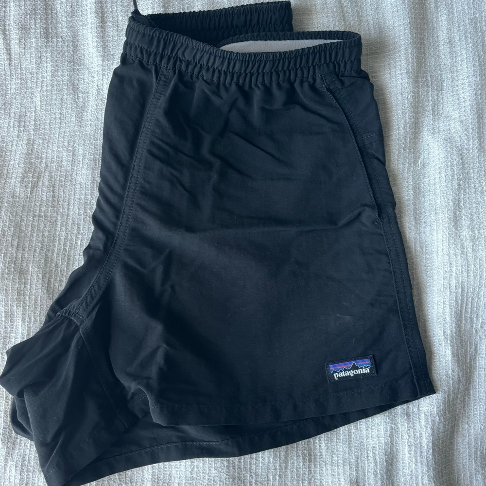 Black 5” Patagonia baggies